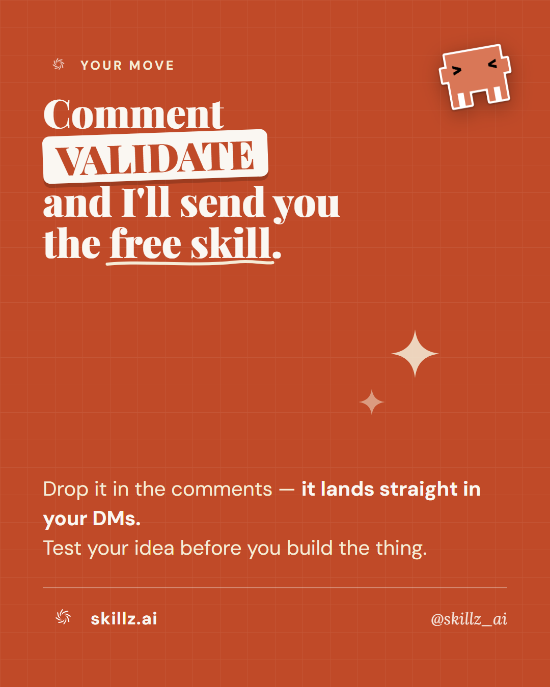 CTA: Comment VALIDATE